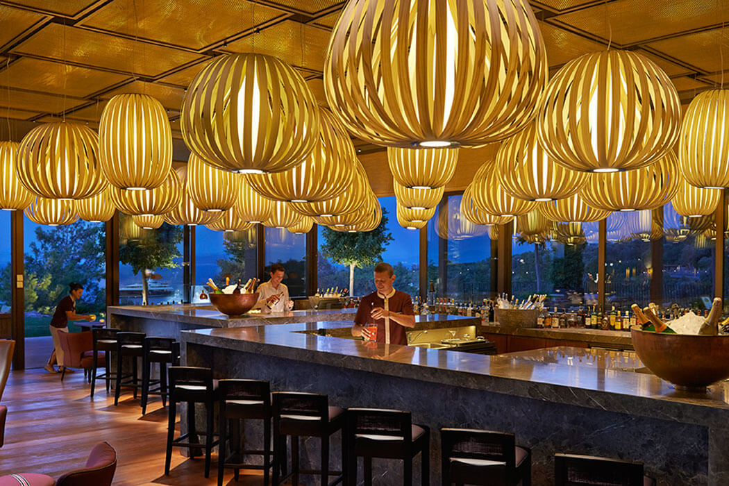 Hotel Mandarin Oriental Bodrum - bar mandarin wieczorową porą