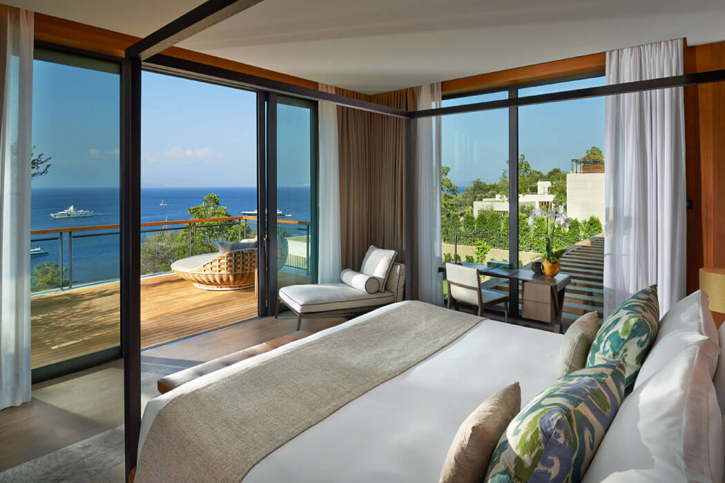 Hotel Mandarin Oriental Bodrum - widok z pokoju willa mandarin