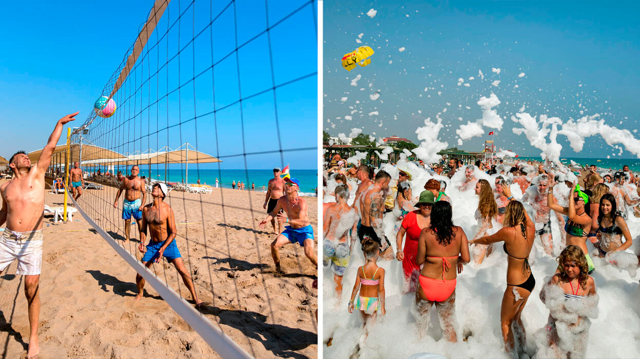 Seven Seas Hotel Blue - siatkówka plażowa i piana party