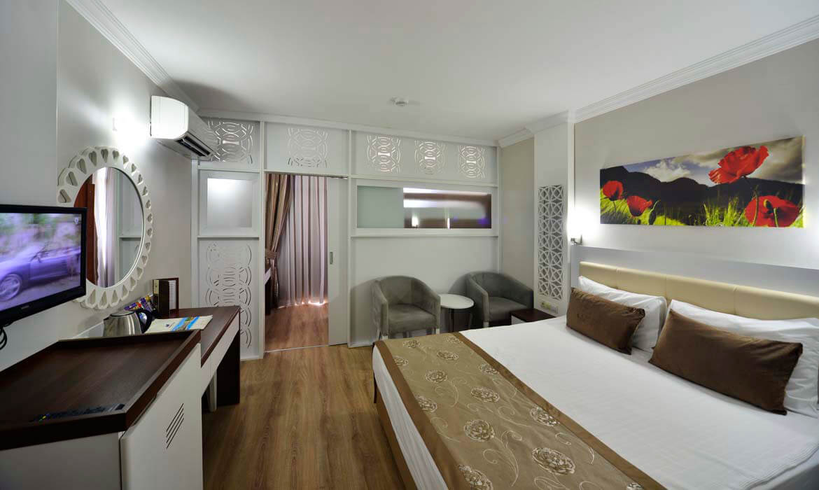 Linda Resort Hotel - pokój rodzinny z łóżkiem piętrowym