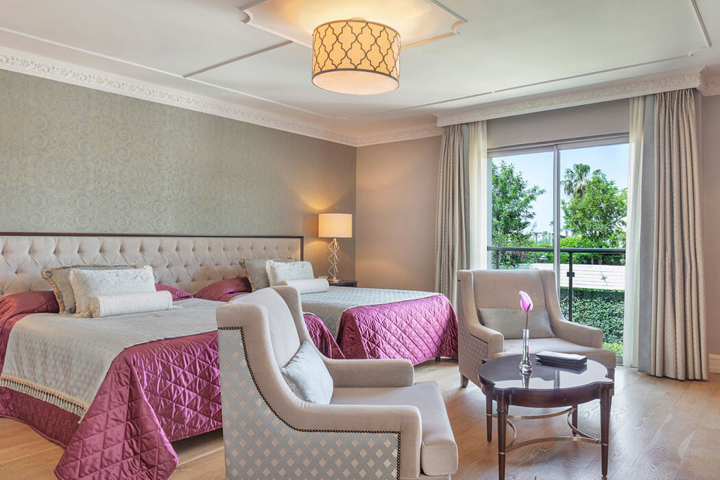 Hotel Ela Excellence Resort Belek - dwa łóżka w Villa Ela Palace