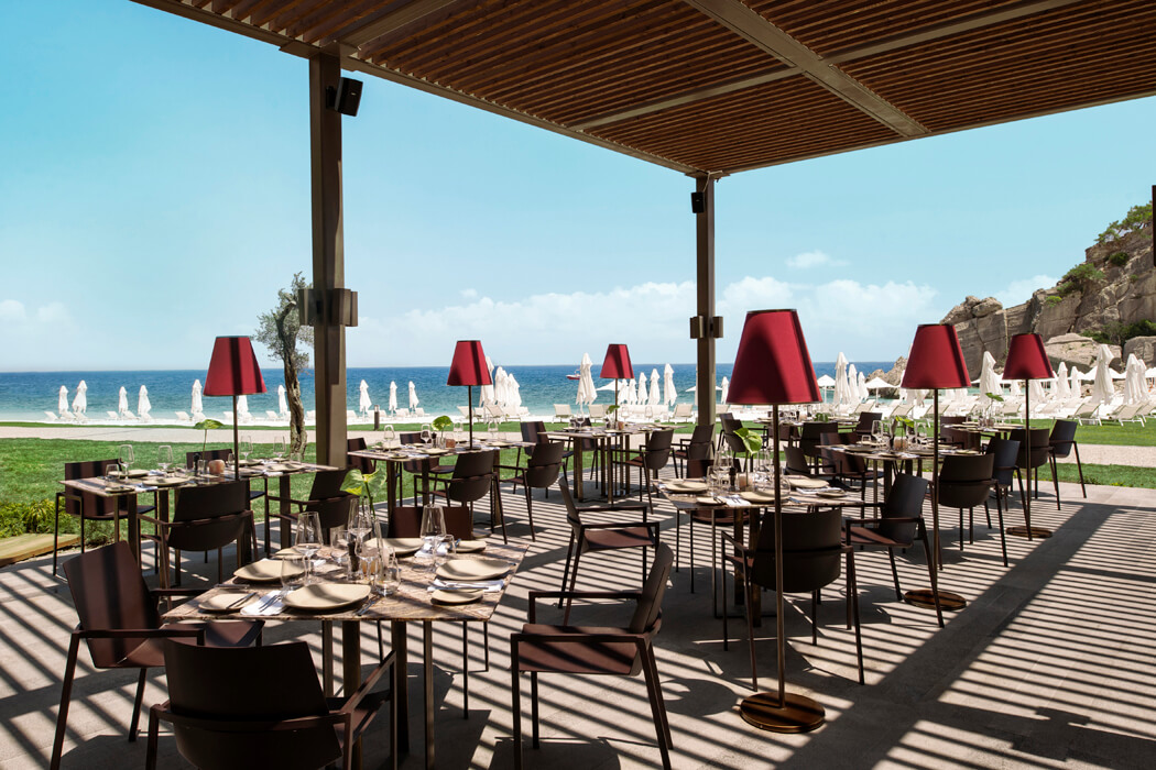 Hotel Maxx Royal Kemer Resort - restauracja z widokiem na morze