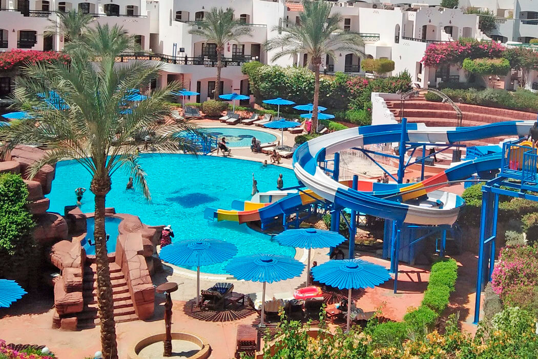 Hotel Verginia Sharm Resort & Aqua Park - basen ze zjeżdżalniami