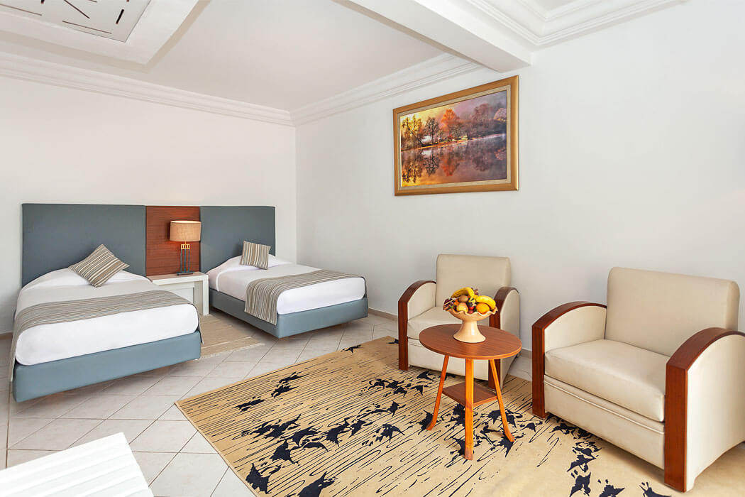Hotel Djerba Aqua Resort - łóżka w suicie rodzinnym