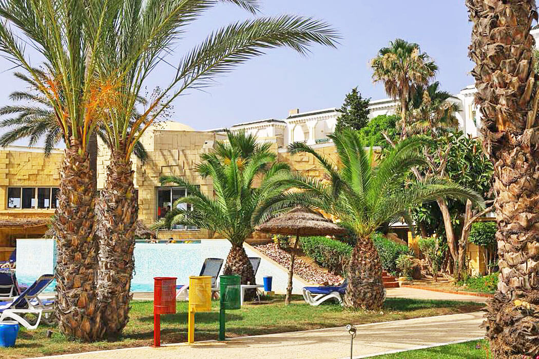 Hotel Palmyra Golden Beach - palmy w ogrodzie