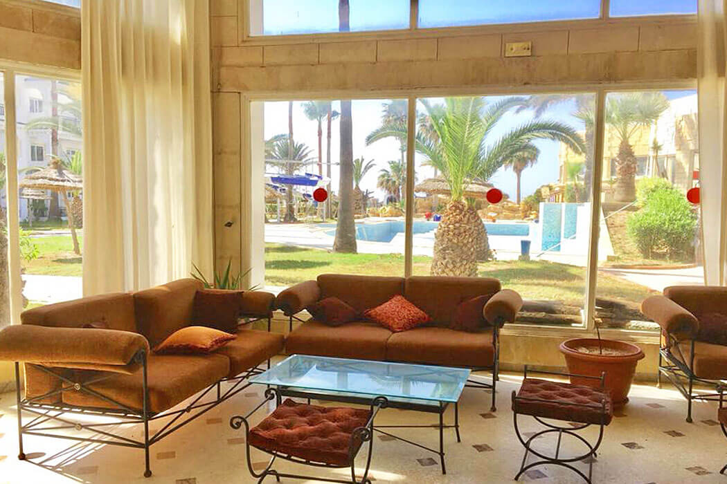 Hotel Palmyra Golden Beach - widok z lobby