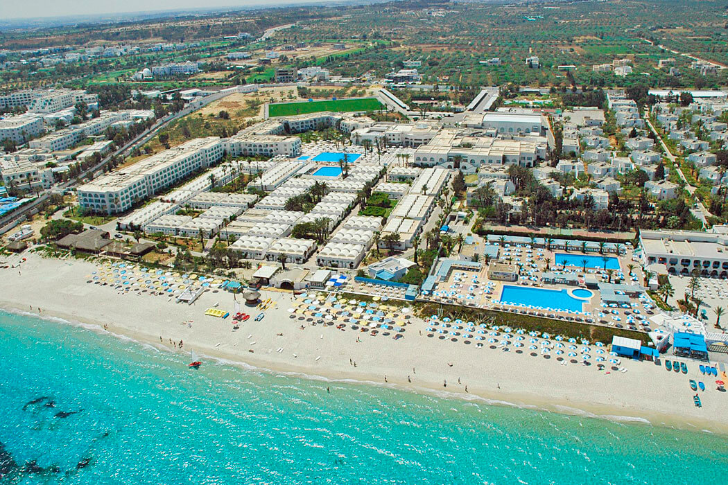 Hotel El Mouradi Club Kantaoui - widok na hotel