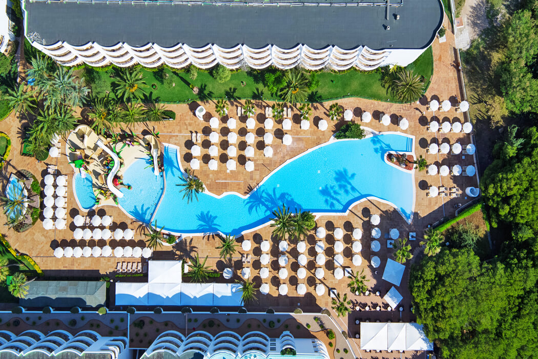 Hotel Iberostar Albufera Park - basen z lotu ptaka