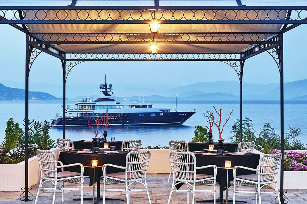 Hotel Grecotel Corfu Imperial Luxury Beach Resort - widoki z restauracji
