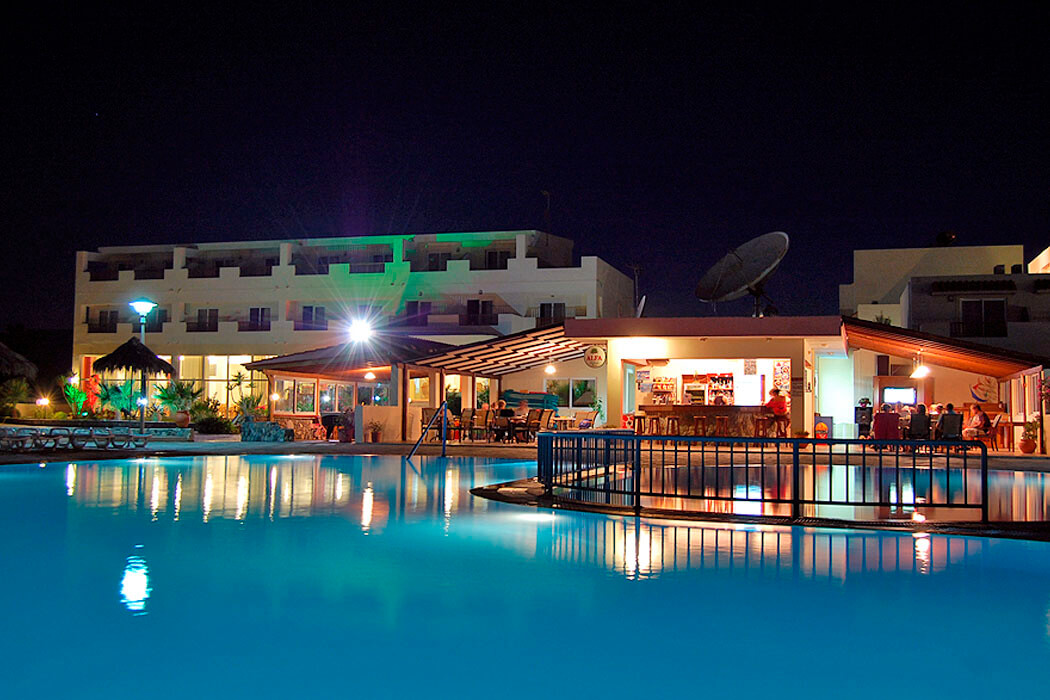 Hotel Evripides Village Beach - wieczór