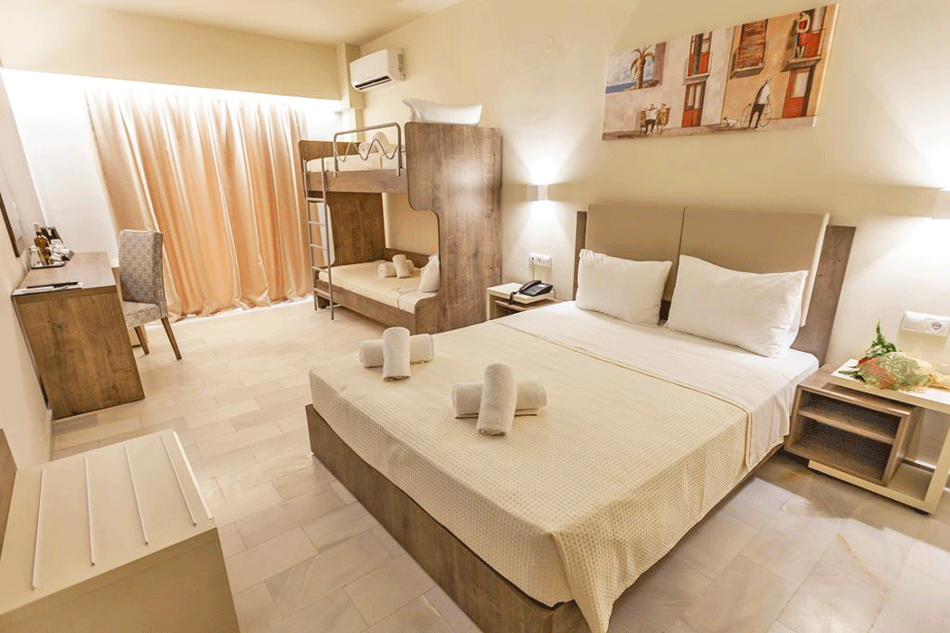 Harmony Rethymno Beach Hotel - pokój quadruple 