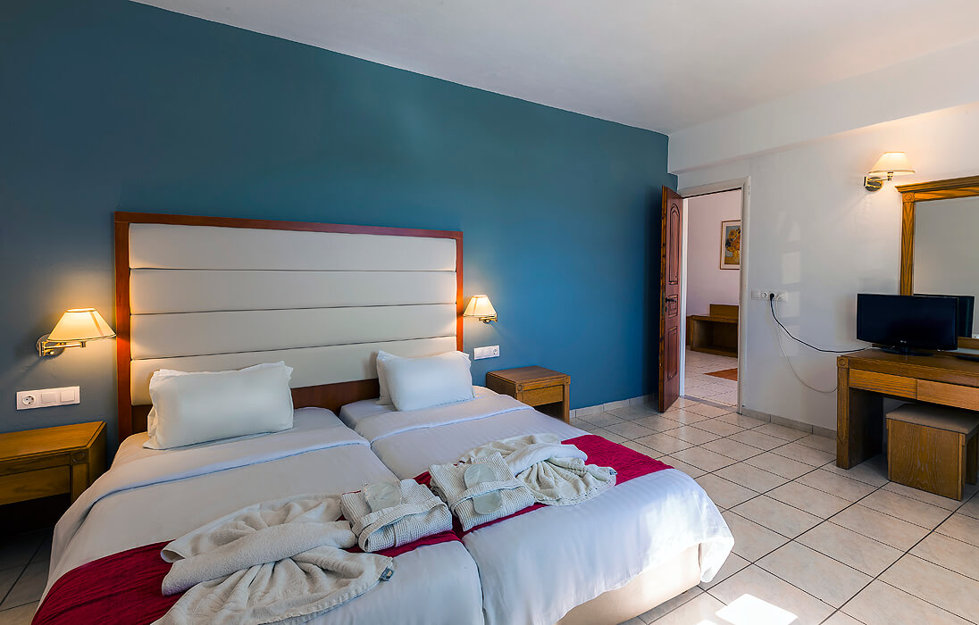 Hotel Rethymno Residence - łóżko w one bedroom suite